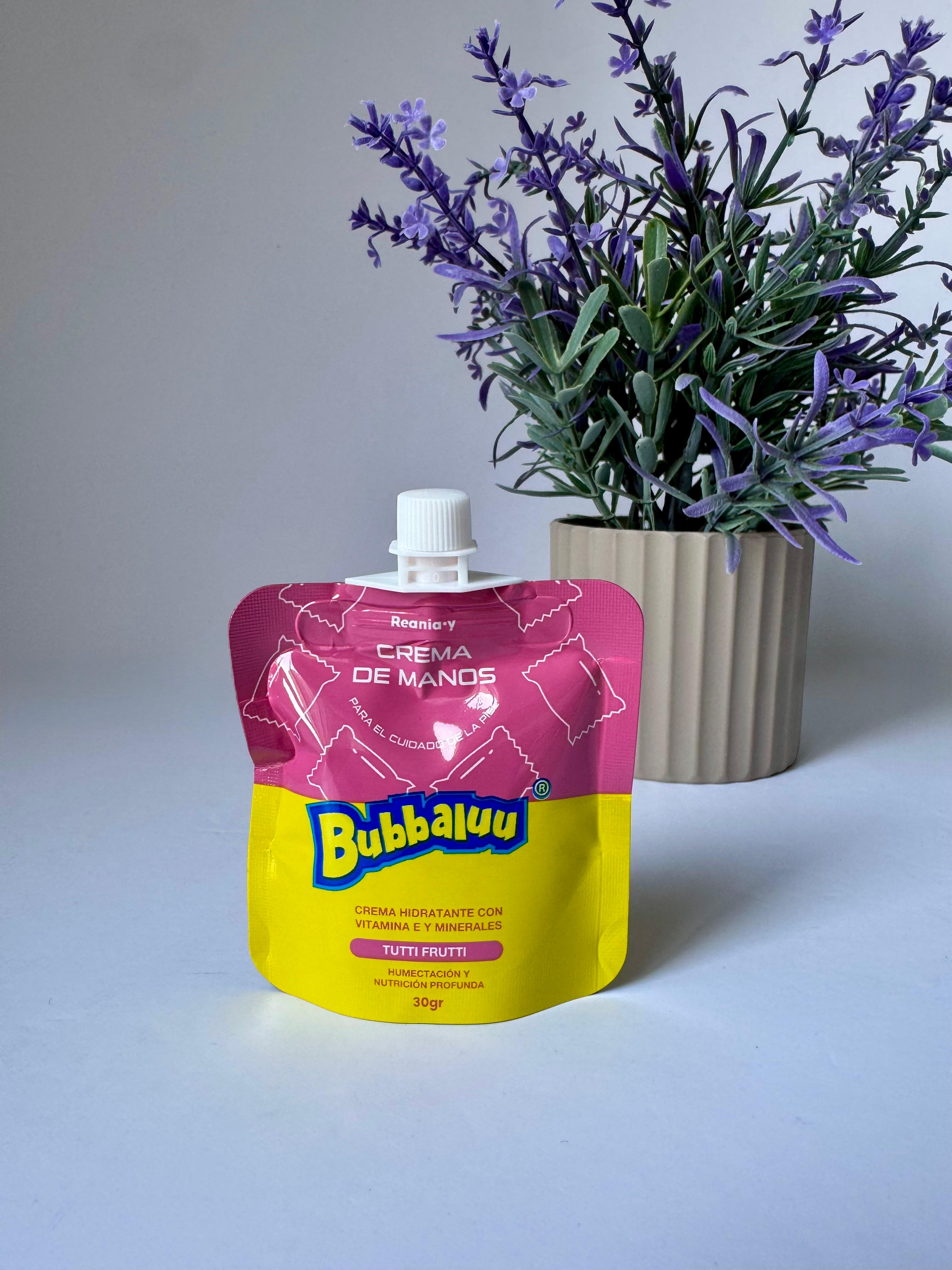 Crema Hidratante Para Manos Bubbaluu Aroma Tuttifrutti 30ML