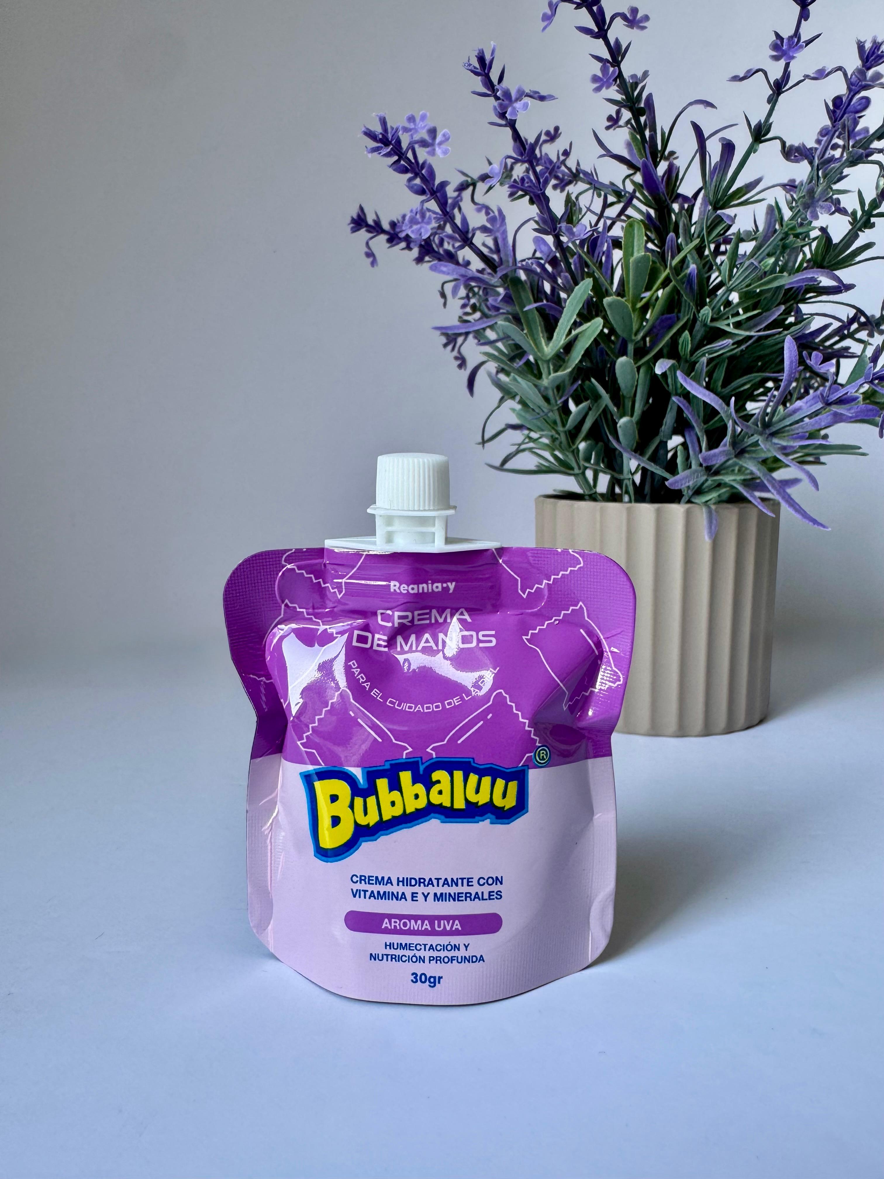 Crema Hidratante Para Manos Bubbaluu Aroma UVA 30ML