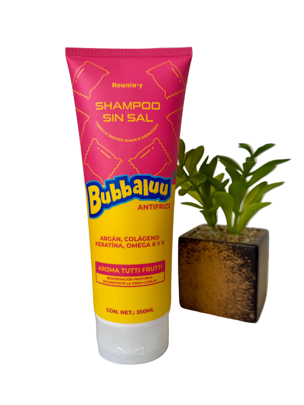 shampoo sin sal bubbaluu  tutti fruti 350ml