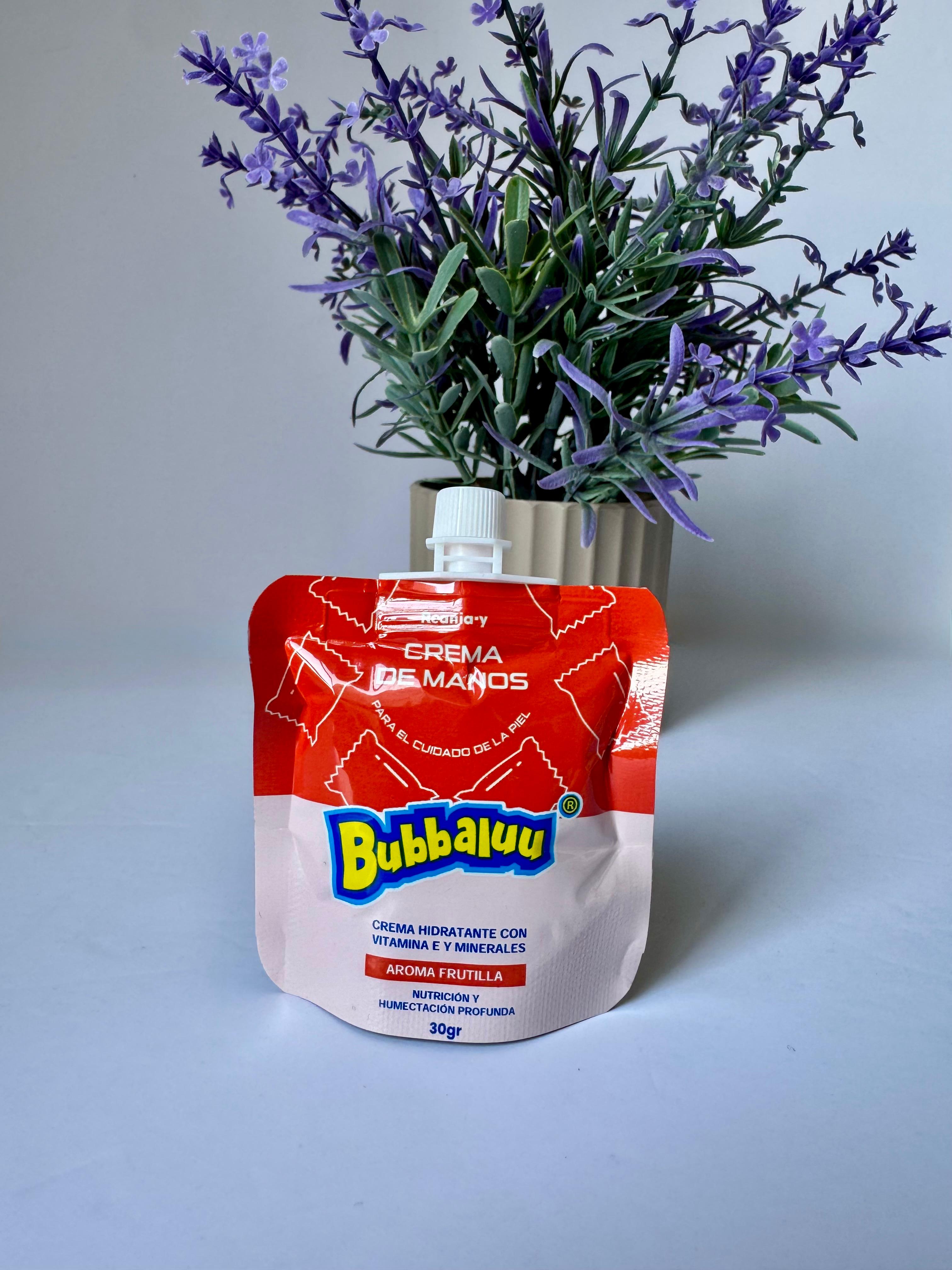 Crema Hidratante Para Manos Bubbaluu Aroma FRUTILLA 30ML