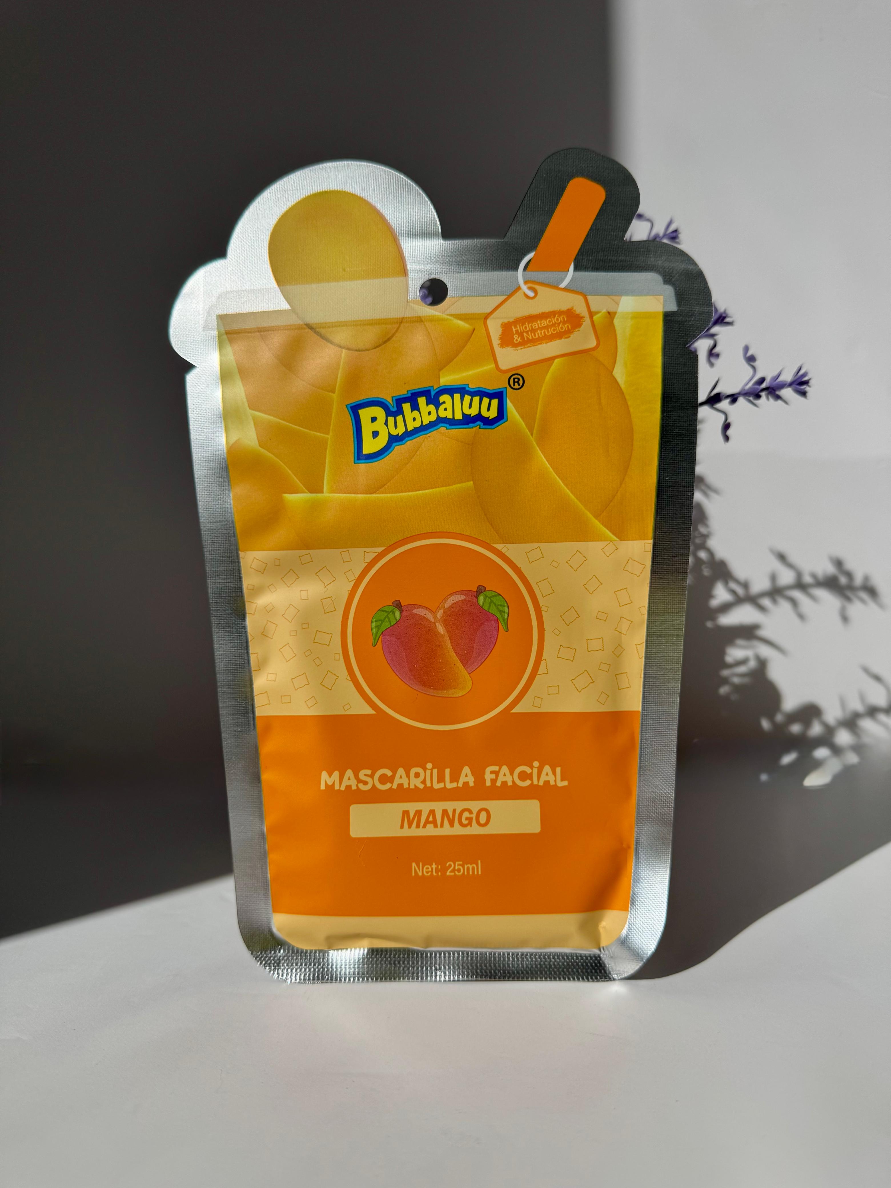 Mascarilla Facial Unidad Bubbaluu mango