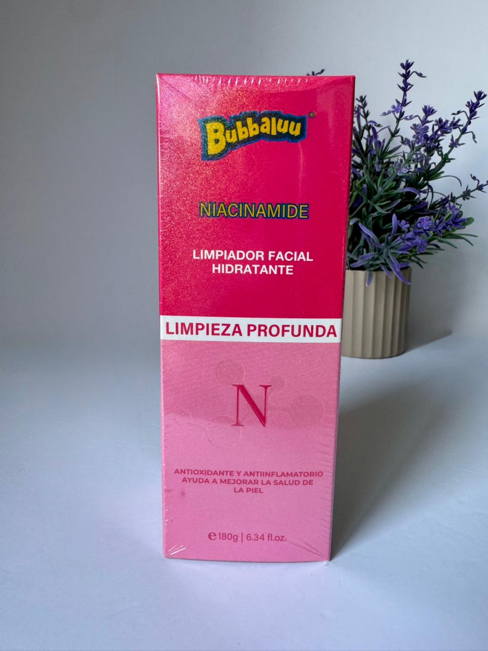 Set Facial Bubbaluu Niacinamide Limpieza Hidratación 5 Pieza