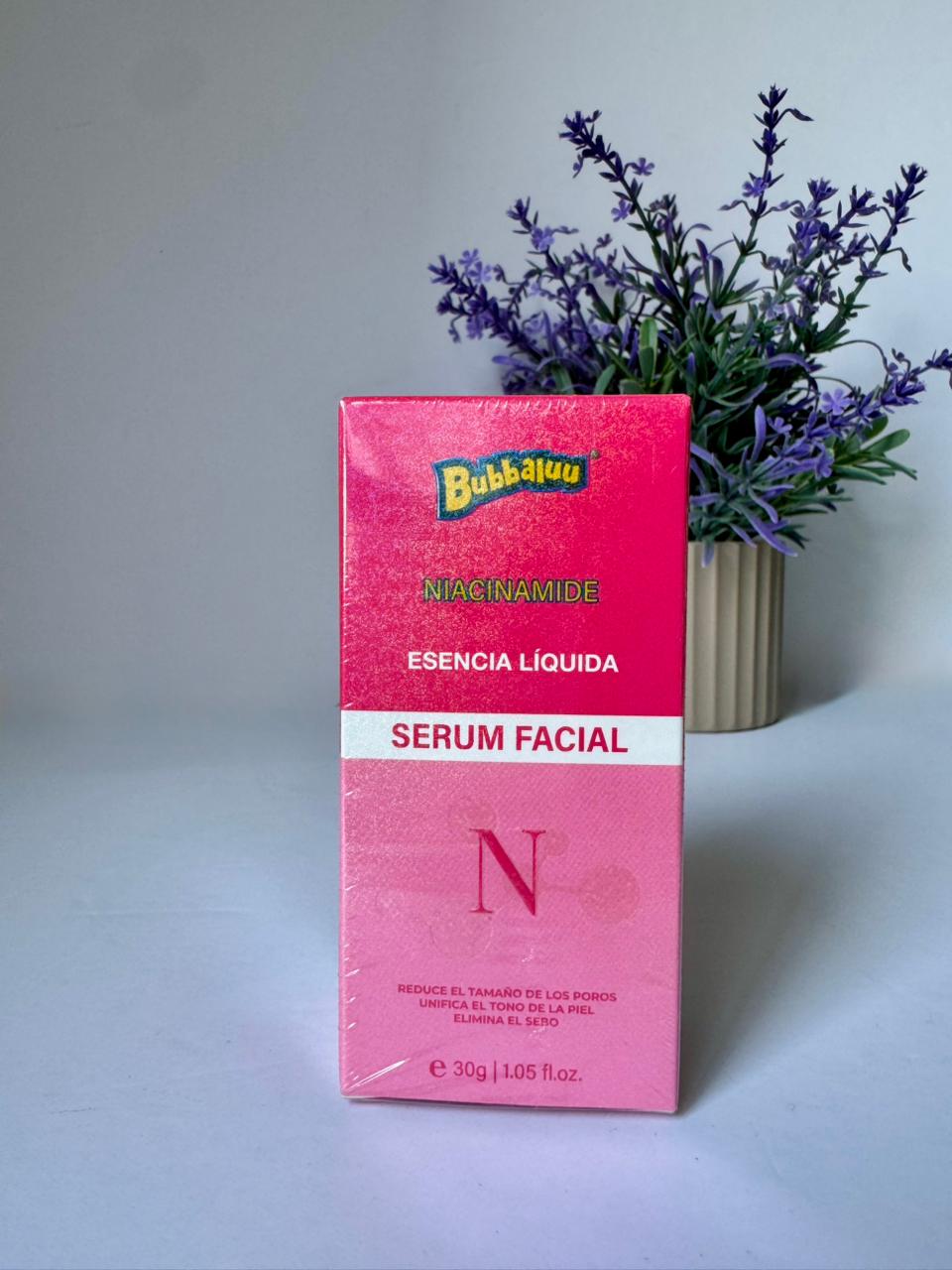 Set Facial Bubbaluu Niacinamide Limpieza Hidratación 5 Pieza